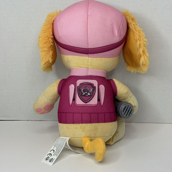 Paw Patrol Skye Snuggle Up Plush Pink Flashlight Sounds Working Stuffed Animal - Picture 4 of 11